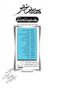 کد پیشواز آلبوم جدید علی عبدالمالکی مخاطب خاص