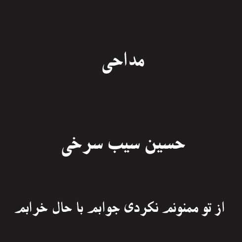 از تو ممنونم نکردی جوابم با حال خرابم