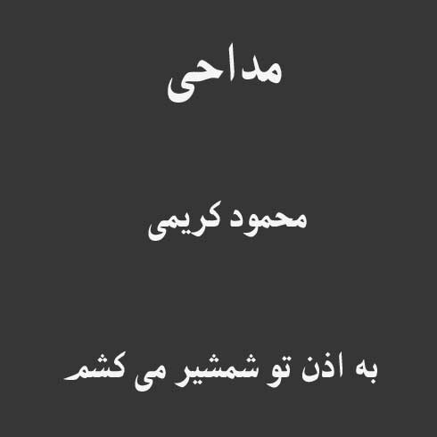 به اذن تو شمشیر می کشم
